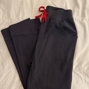 Figs Kade women’s Gray Pants with Red Drawstring